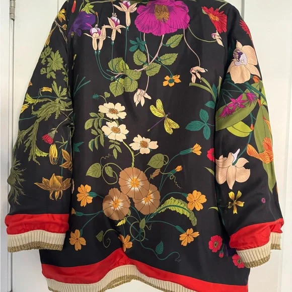 Gucci Black & Cream GG Logo Knit Open-Front Jacket - Picture 10 of 10